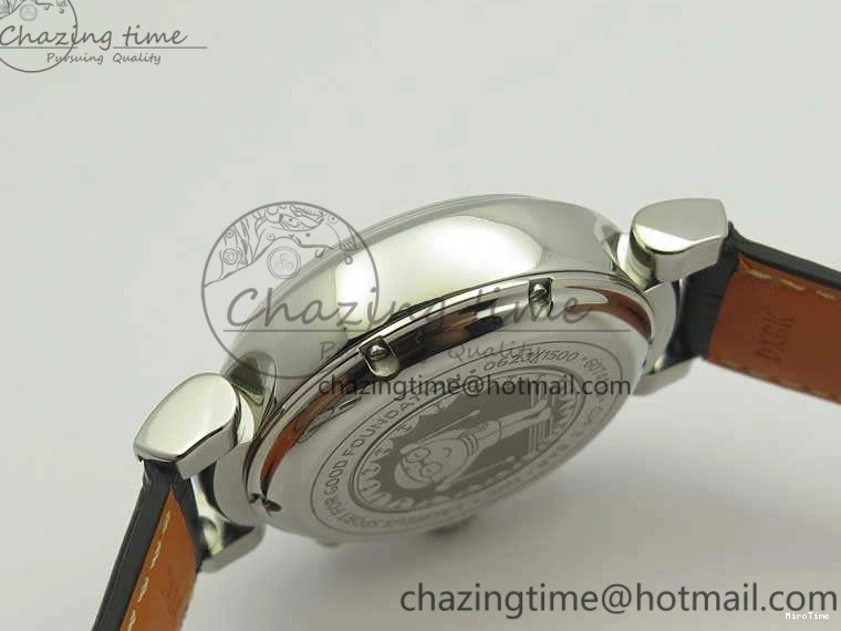 MIROTIME 0116 Breathable Da Vinci IW393402 SS ZF 1:1 Best Edition Blue Dial On Black Leather Strap A 7211